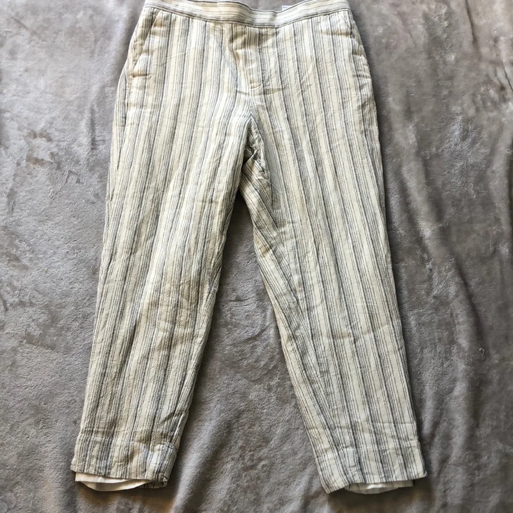 Banana republic Hayden cropped linen pants